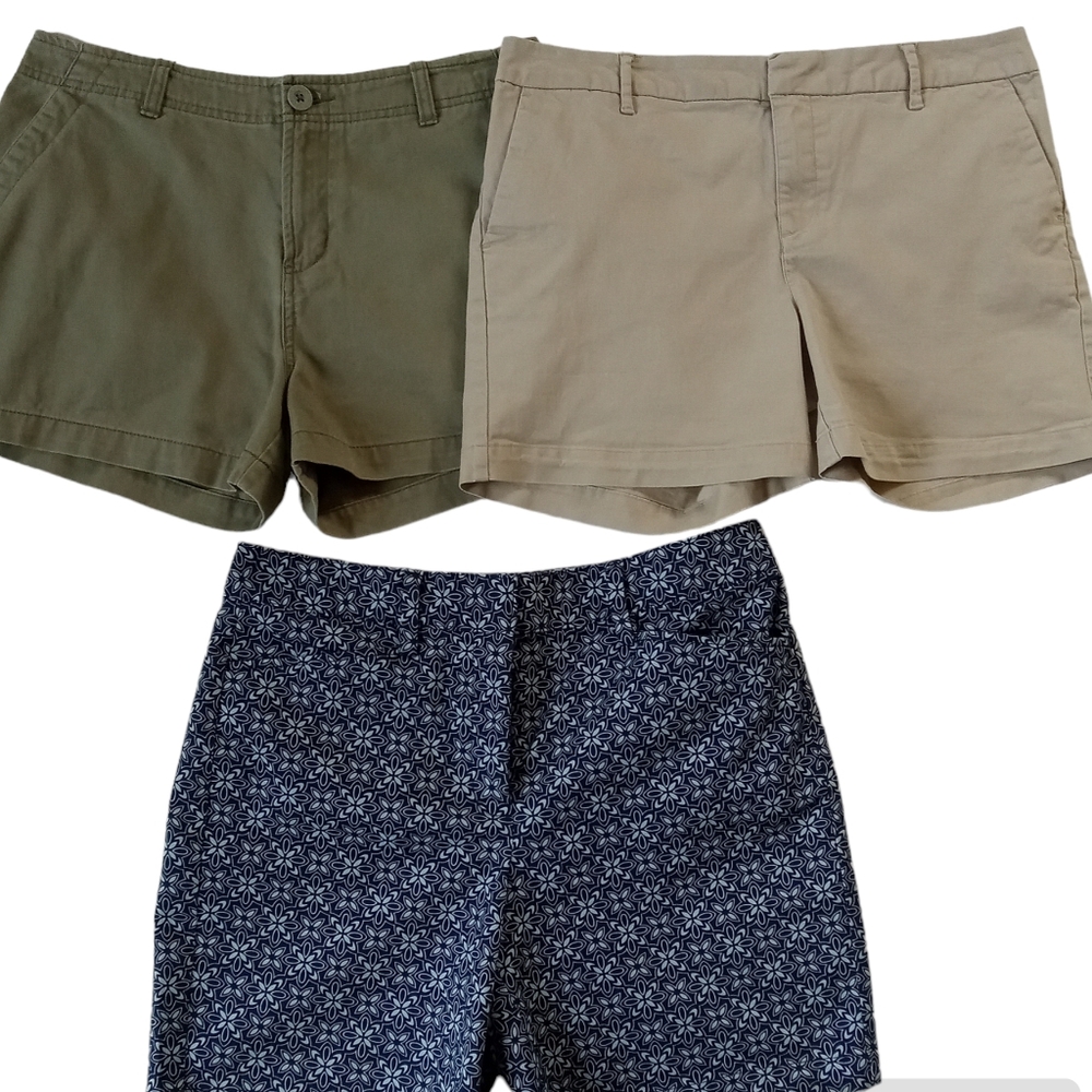 Women Lands' End Old Navy Tommy Hilfiger Shorts Lot Size 8